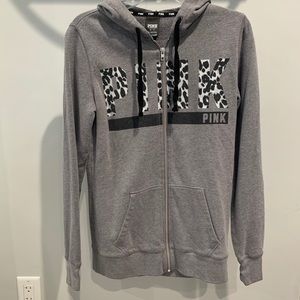 VS Pink Zip Up Hoodie